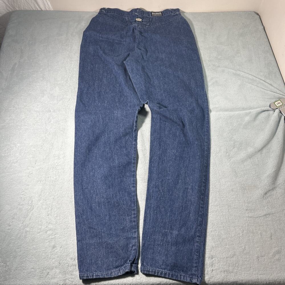 Y2K Rough Riders Buckle Back Style Jeans Womens 15 32x36 Bare Back High Rise USA